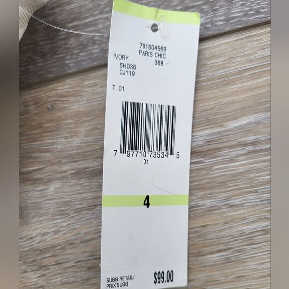 NWT Evan Picone Paris Chic Ivory dress size 4 - Picture 14 of 14